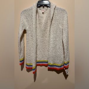 Cat & Jack cozy knitted sparkling cardigan Girls L (10/12) NWT